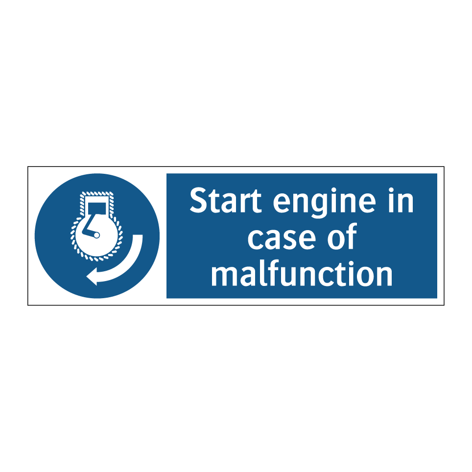 Start engine in case of malfunction