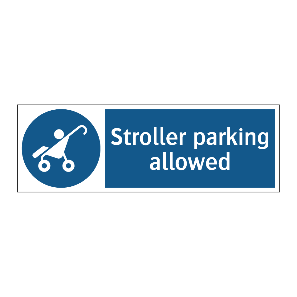 Stroller parking allowed