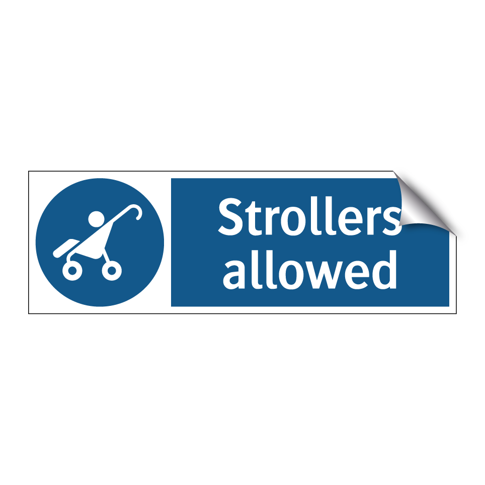 Strollers allowed