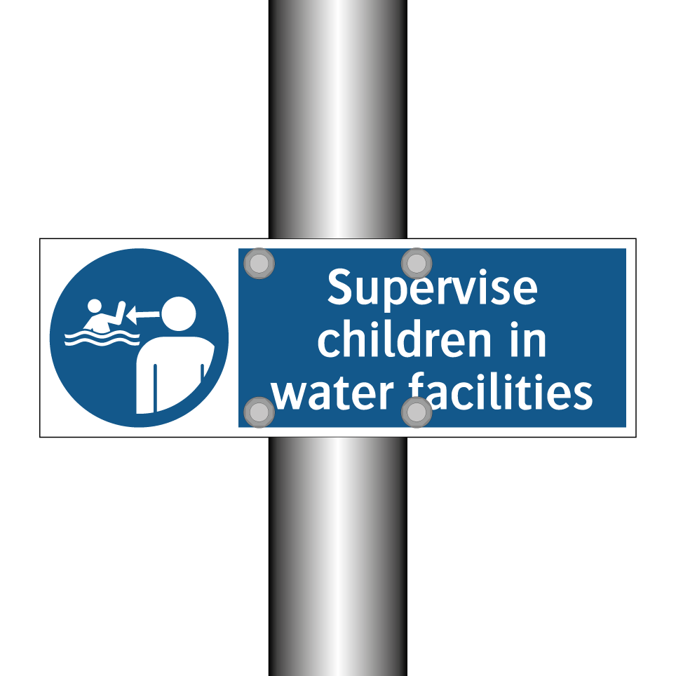 Supervise children in water facilities