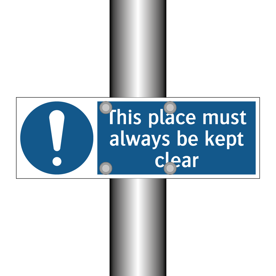 This place must always be kept clear