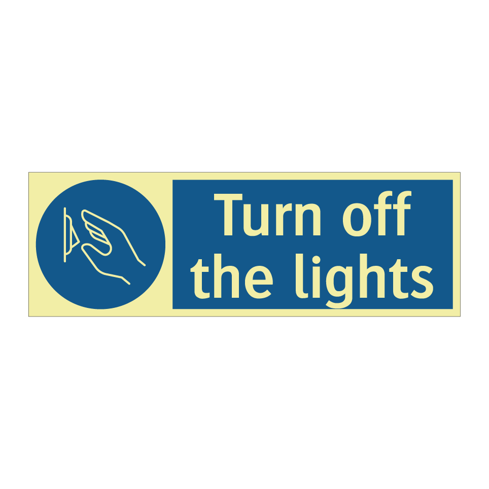Turn off the lights