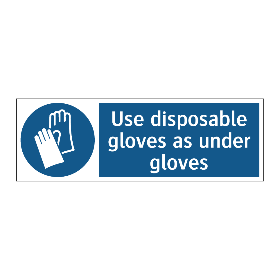 Use disposable gloves as under gloves
