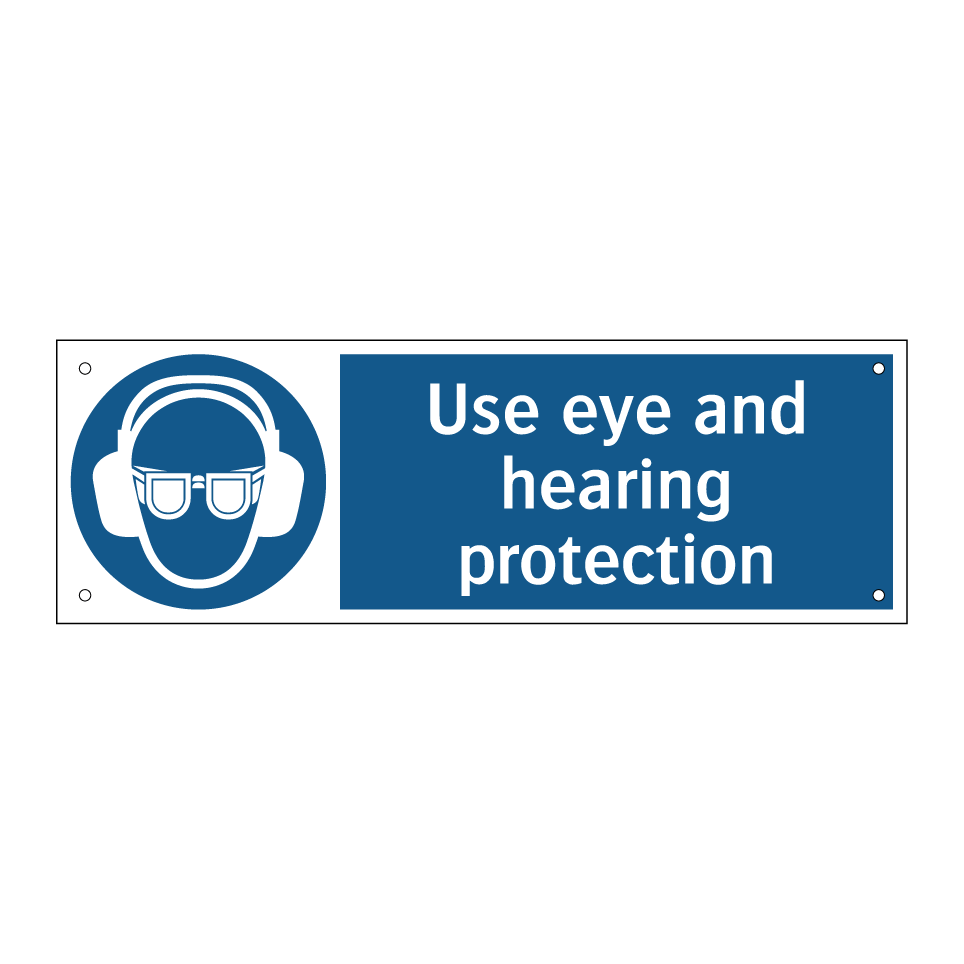 Use eye and hearing protection
