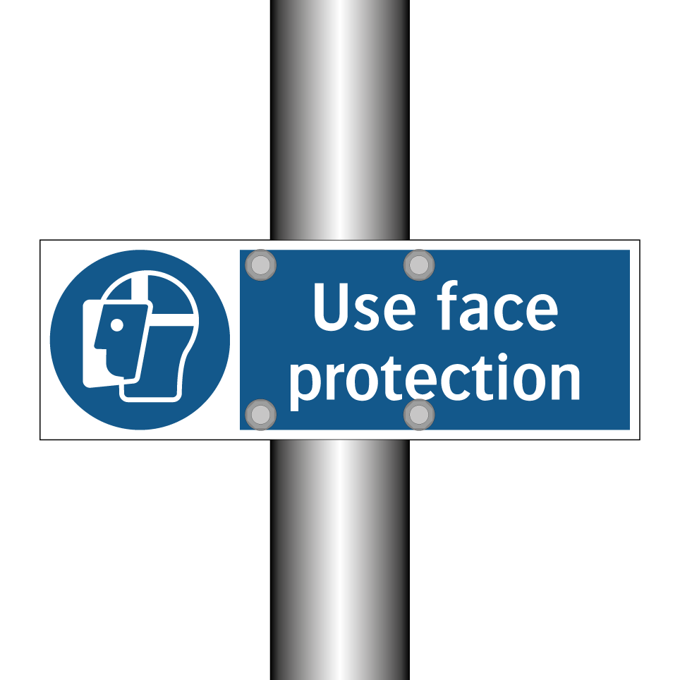 Use face protection