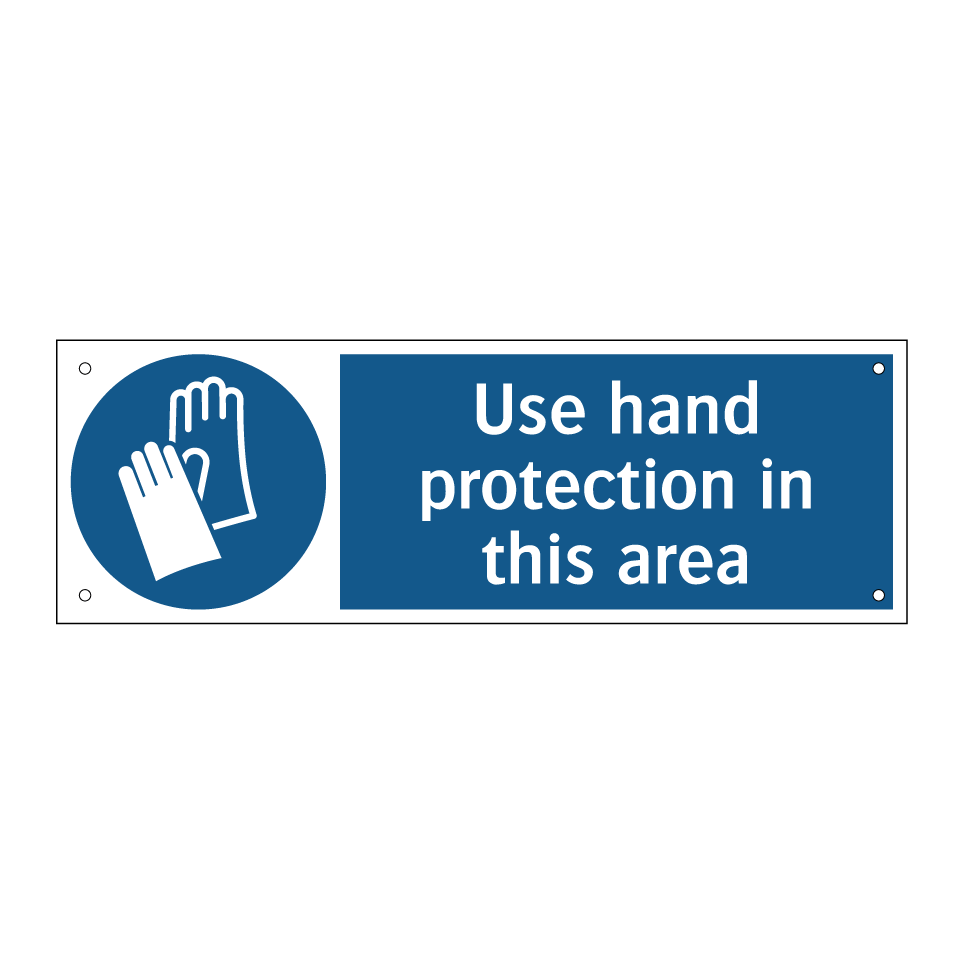 Use hand protection in this area