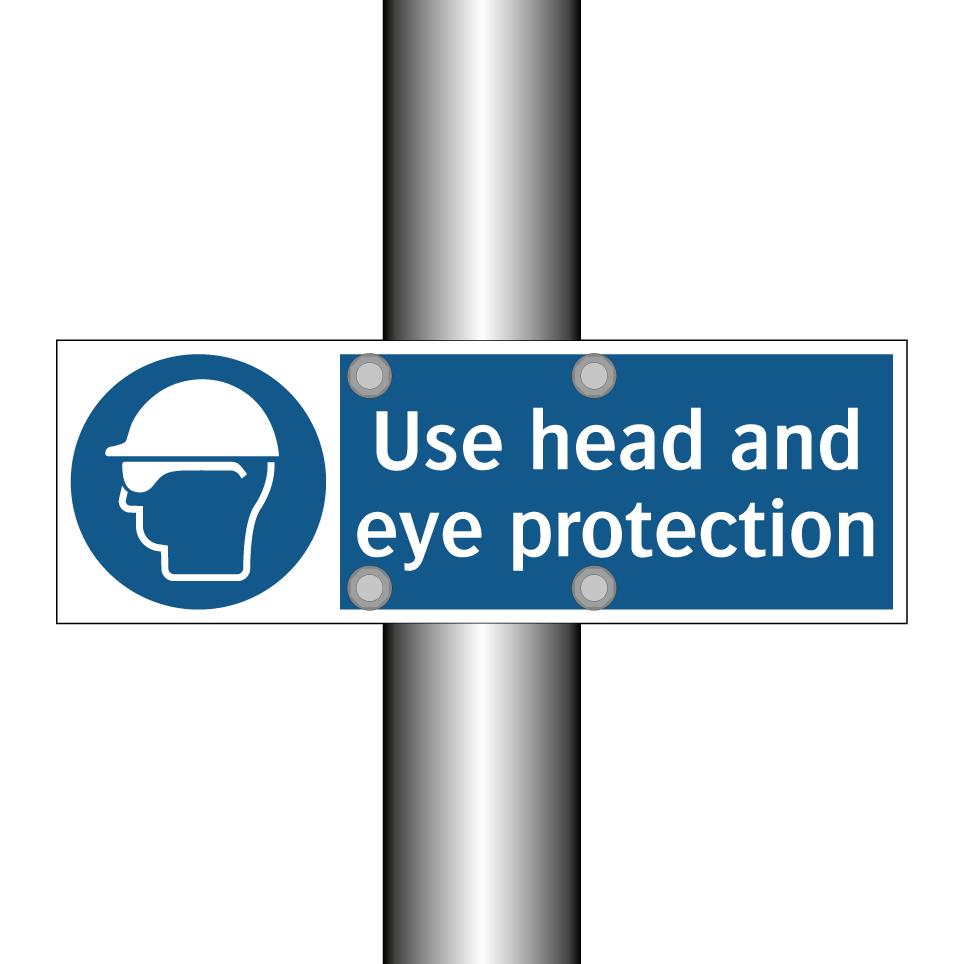 Use head and eye protection