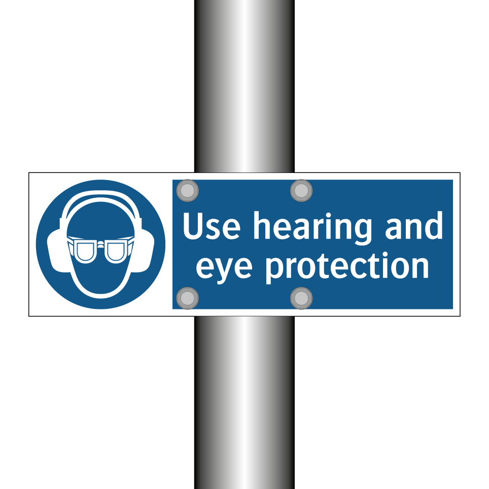 Use hearing and eye protection