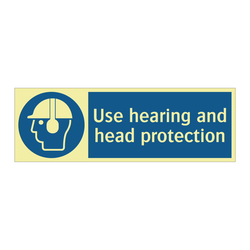 Use hearing and head protection