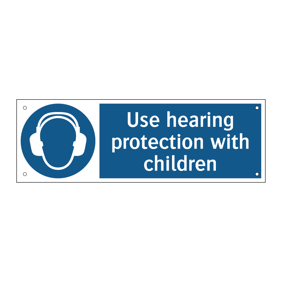 Use hearing protection with children