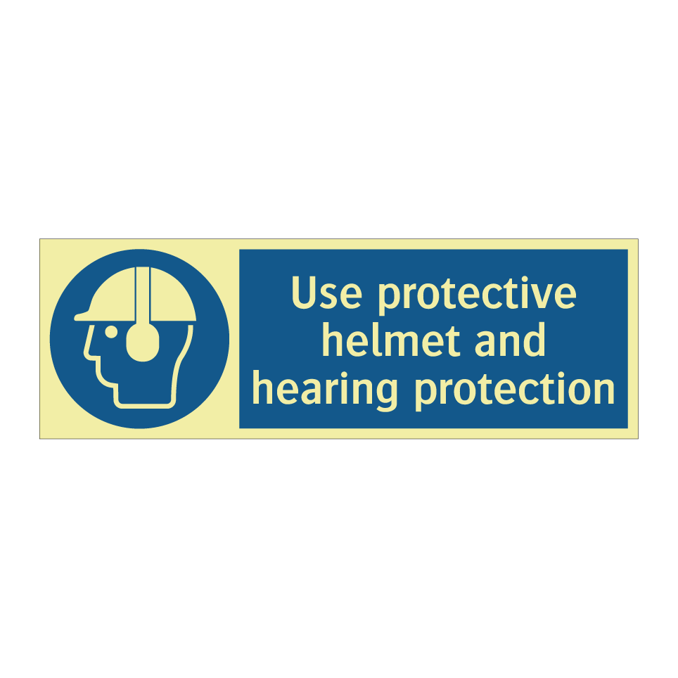 Use protective helmet and hearing protection