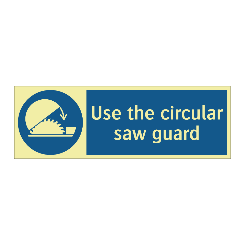 Use the circular saw guard