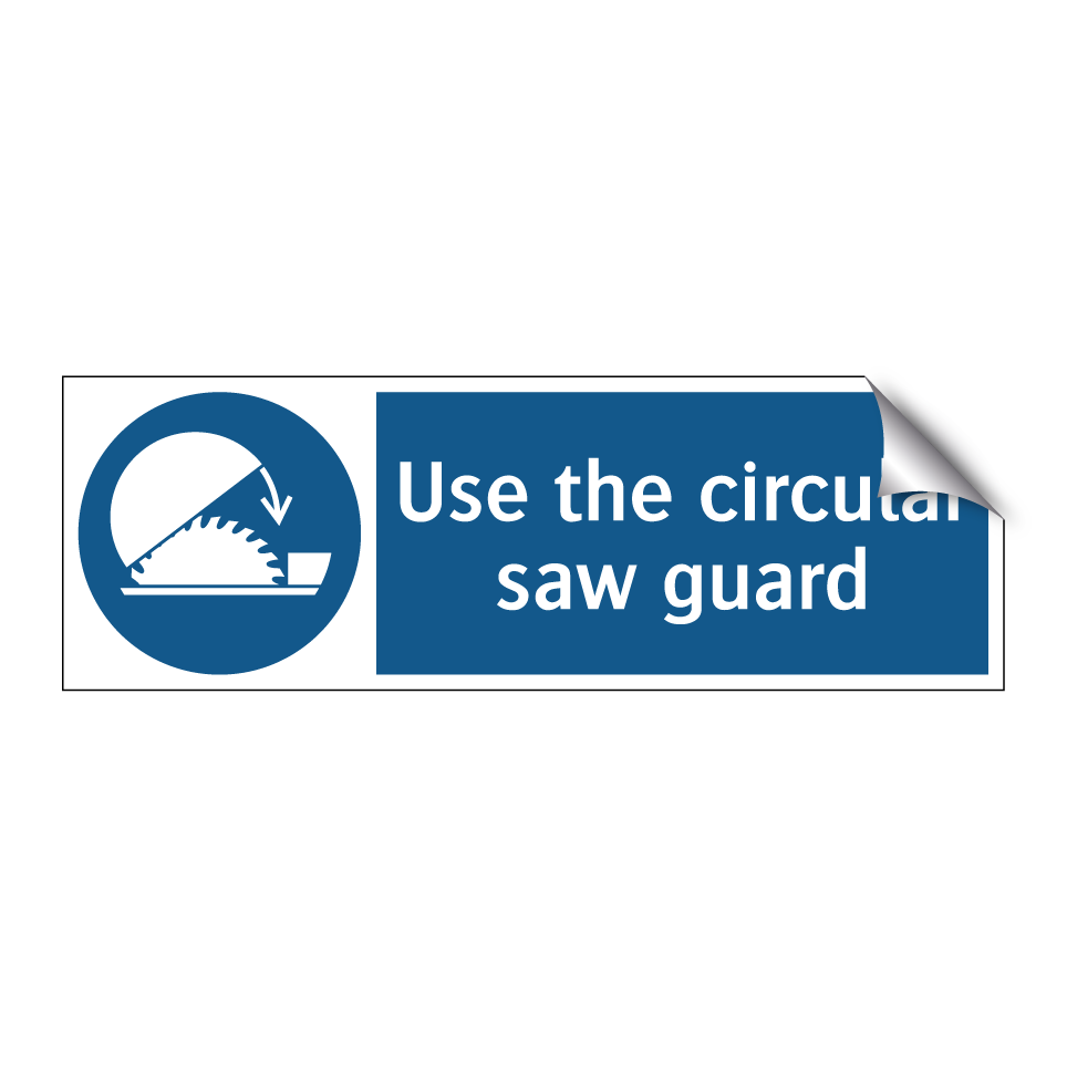 Use the circular saw guard