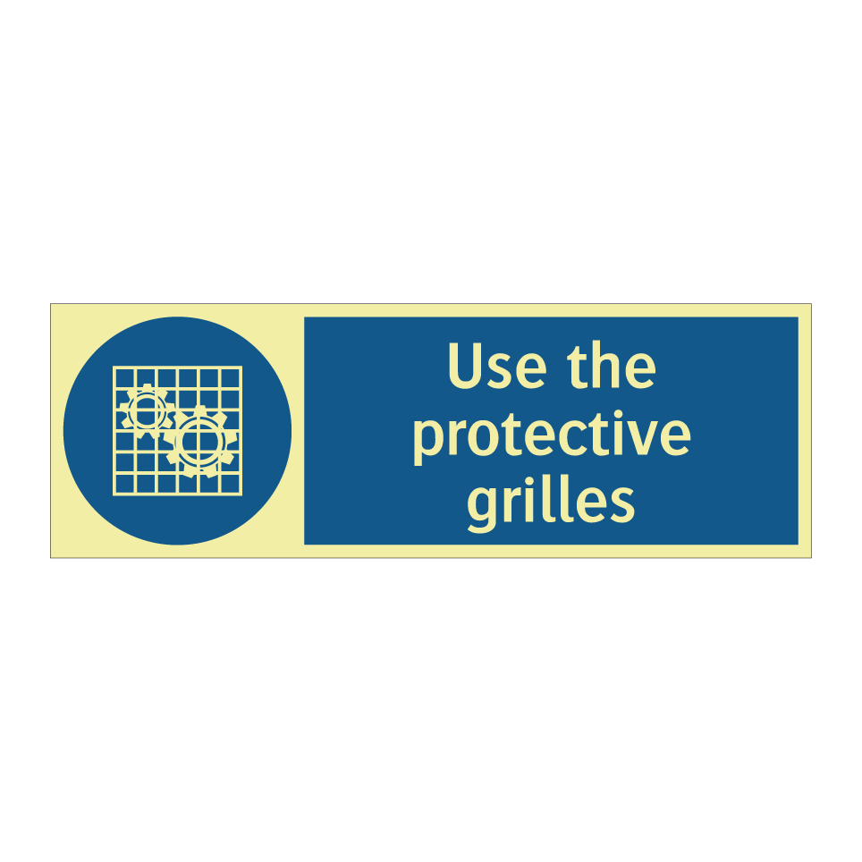 Use the protective grilles