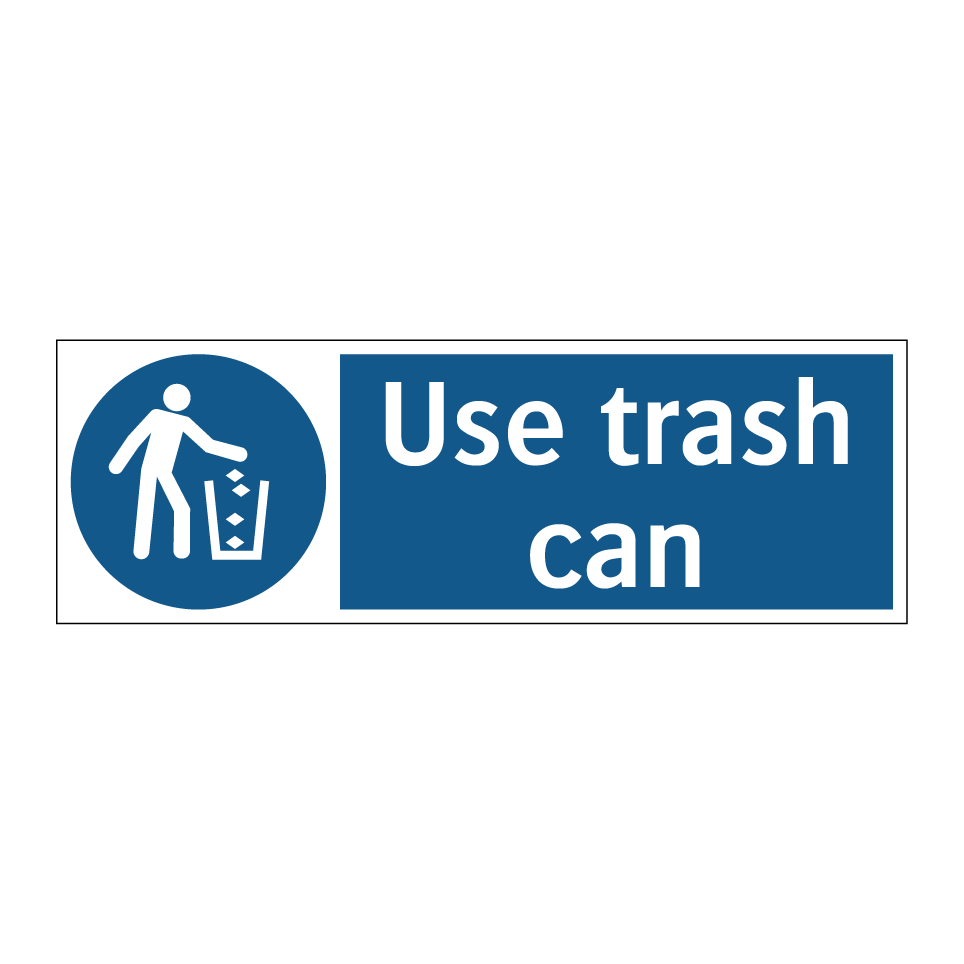Use trash can