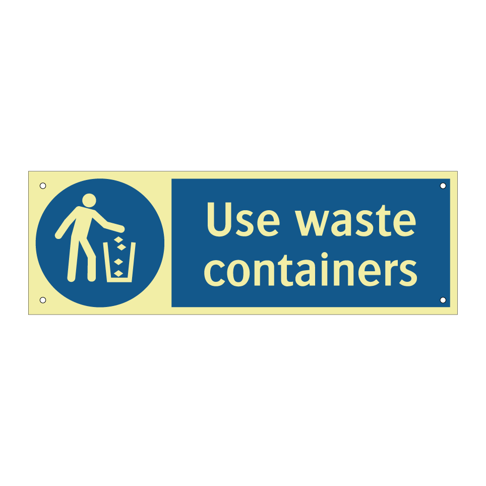 Use waste containers