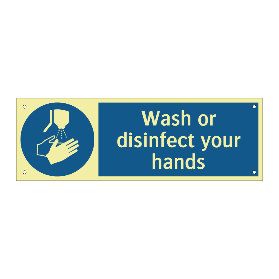Wash or disinfect your hands