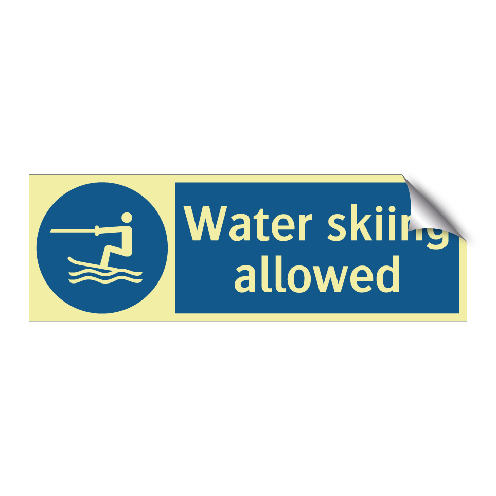 Water skiing allowed