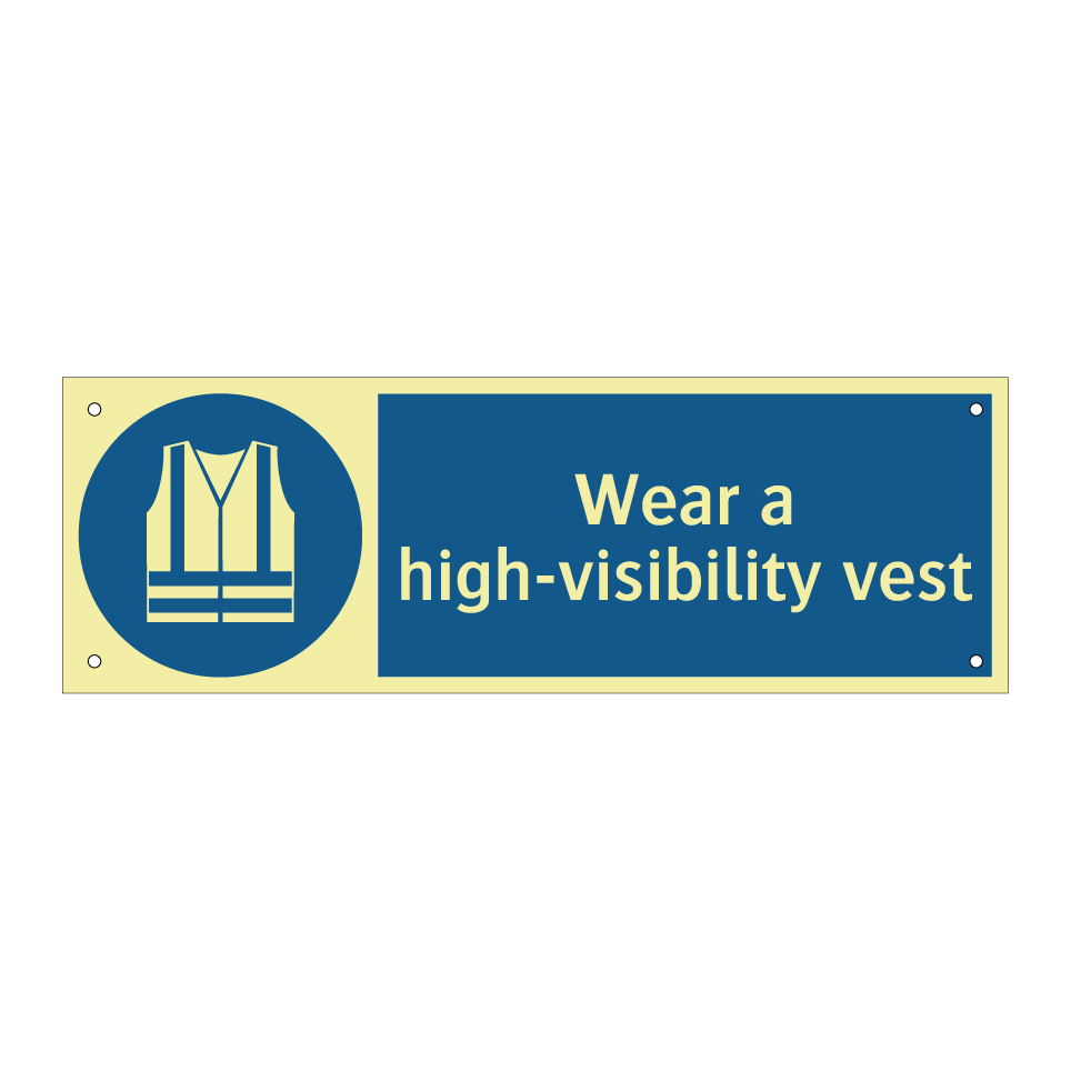 Wear a high-visibility vest