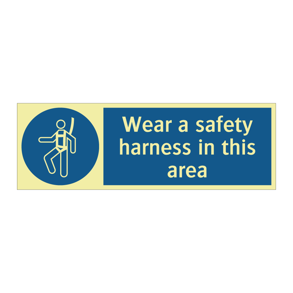 Wear a safety harness in this area