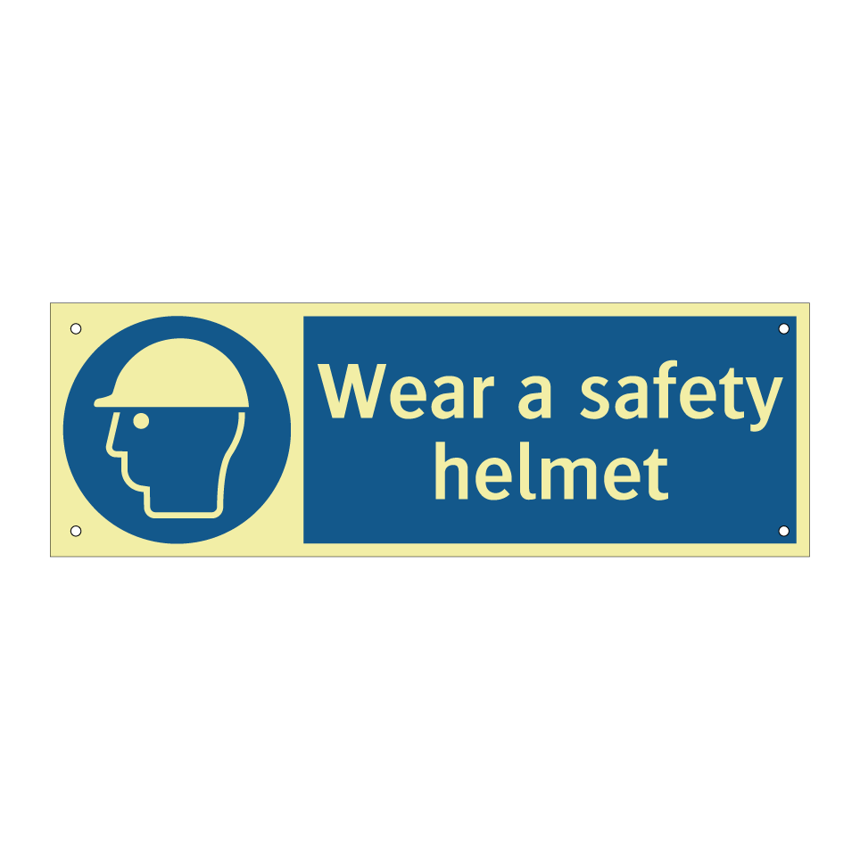 Wear a safety helmet