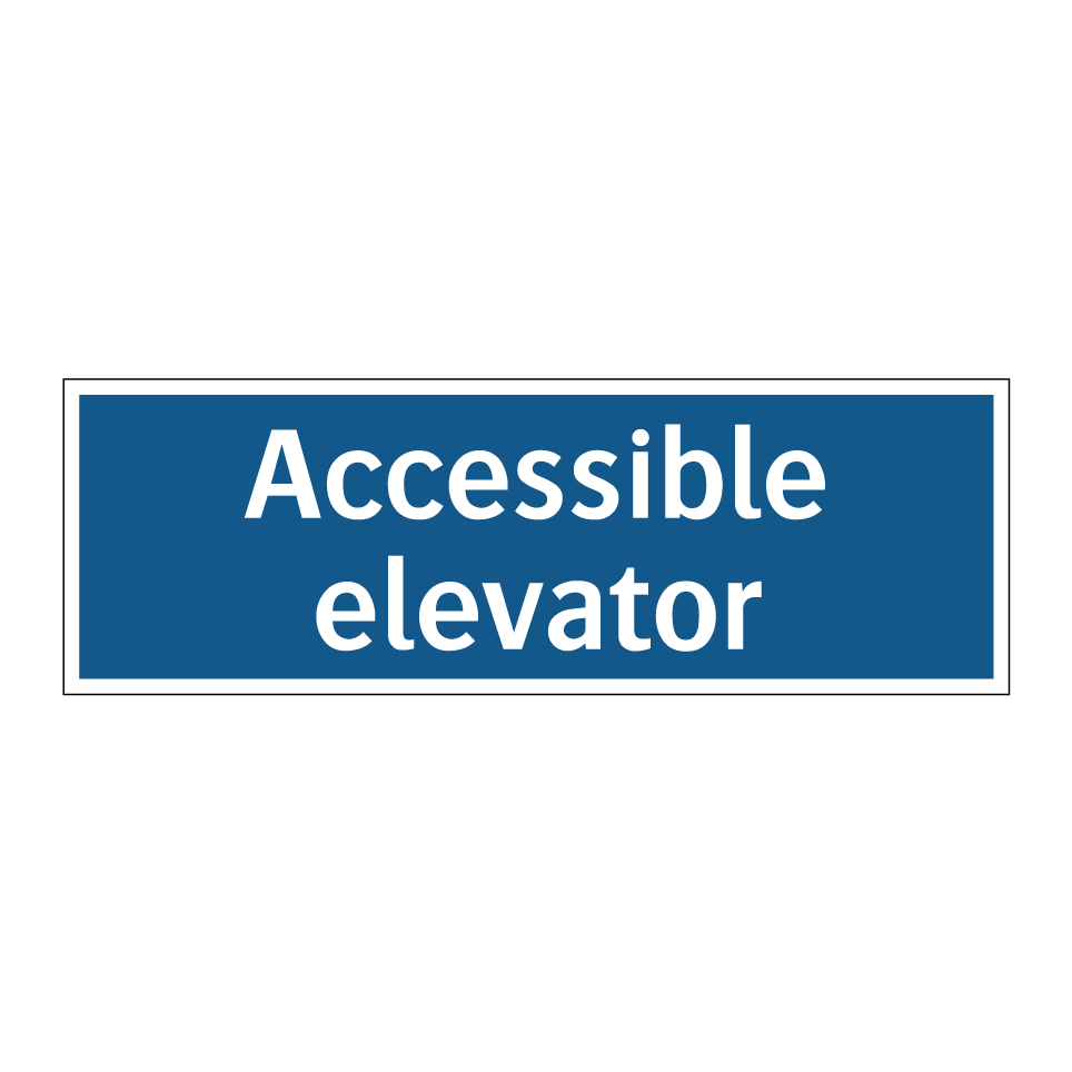 Accessible elevator