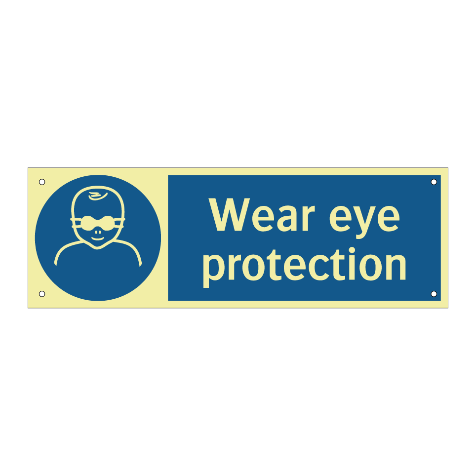 Wear eye protection