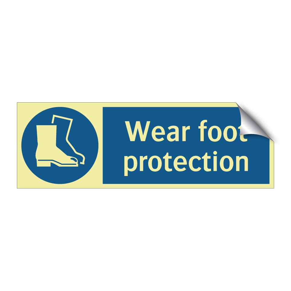 Wear foot protection
