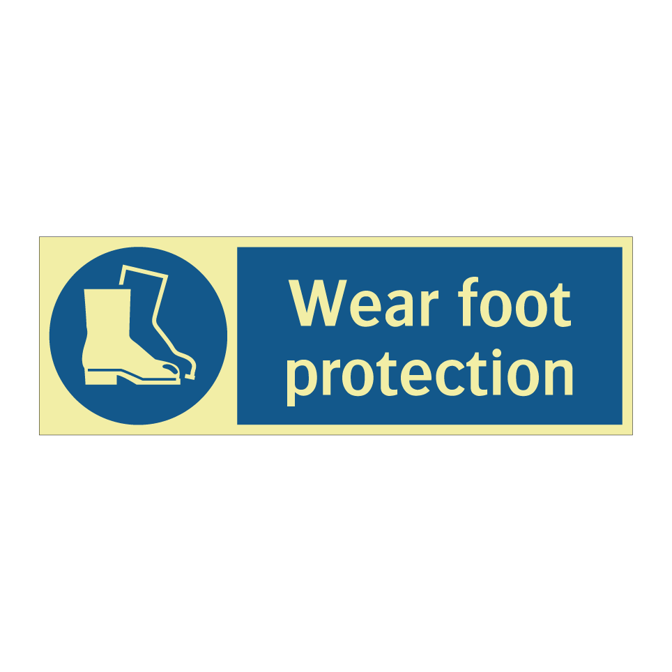 Wear foot protection