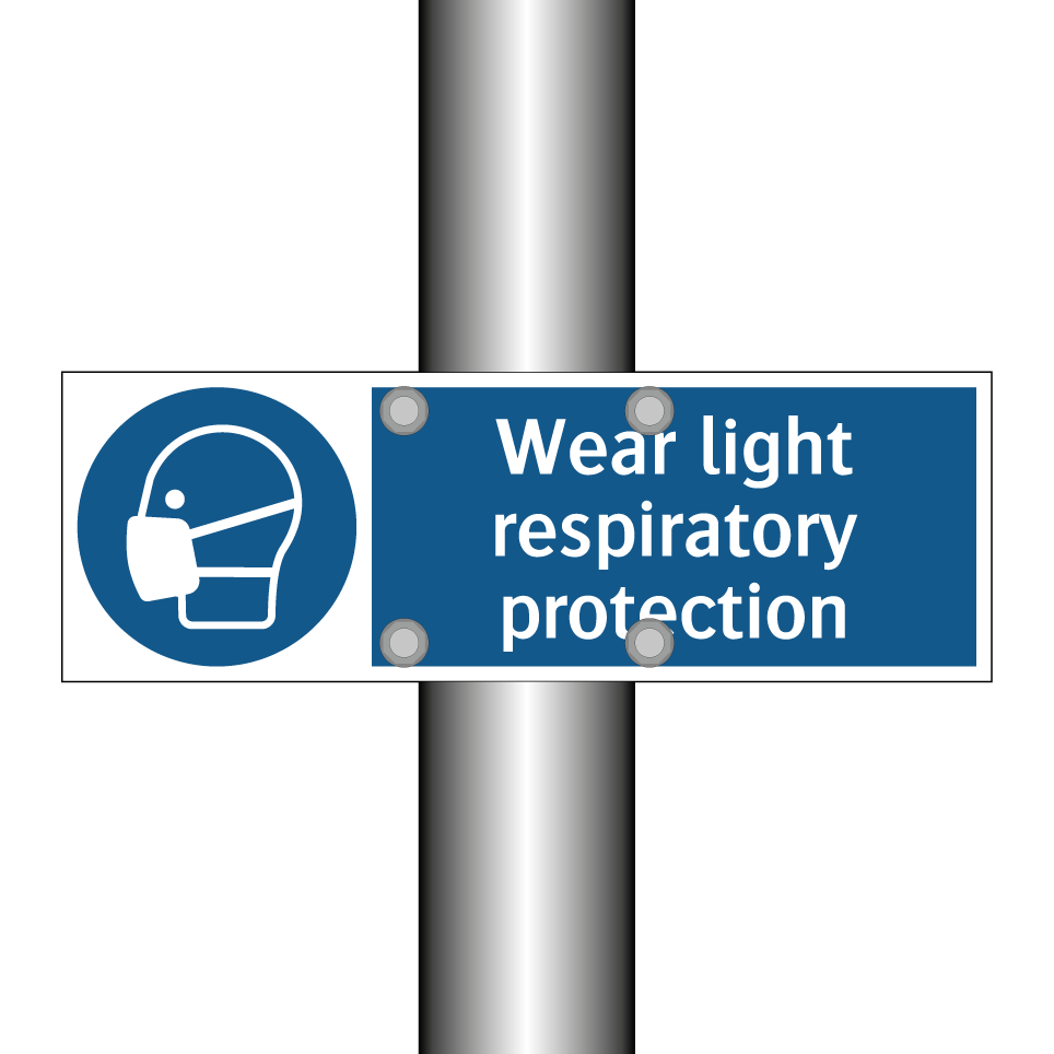 Wear light respiratory protection