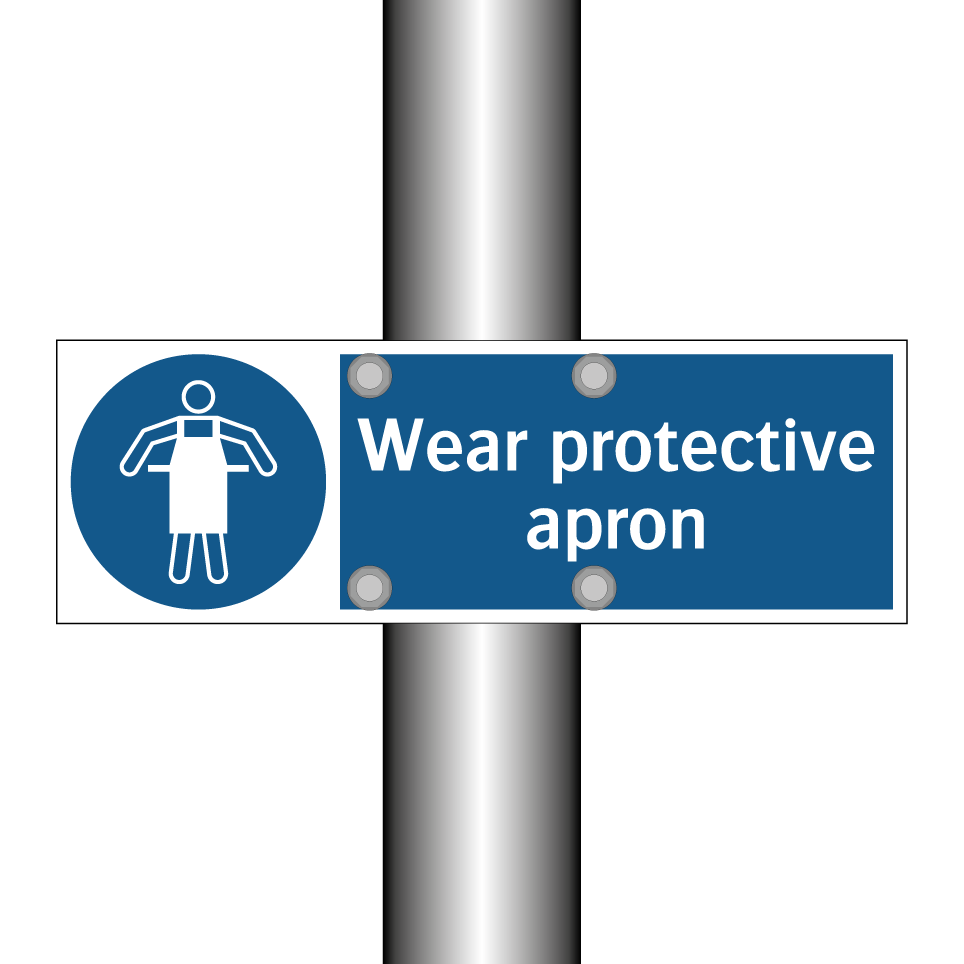Wear protective apron