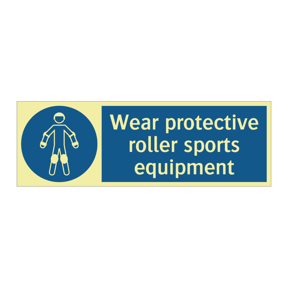 Wear protective roller sports equipment