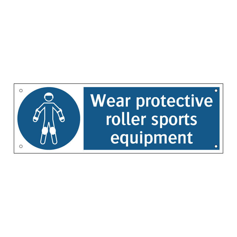 Wear protective roller sports equipment