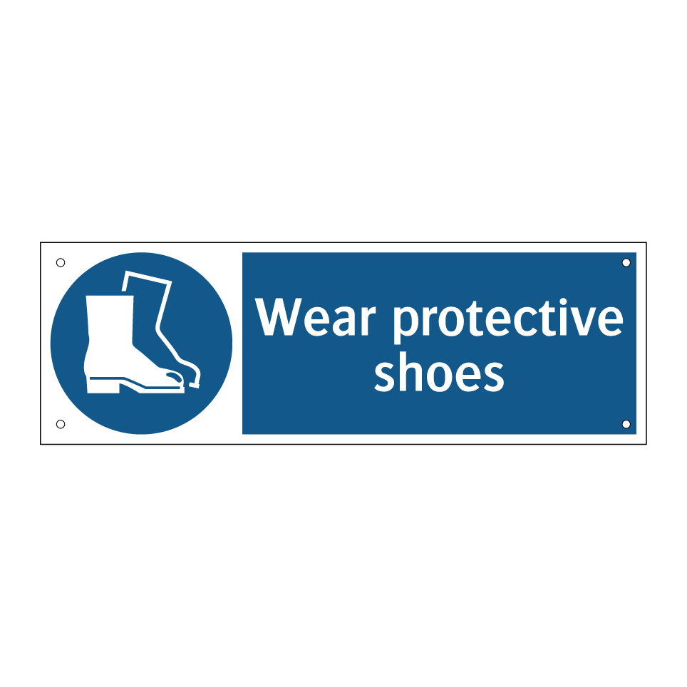 Wear protective shoes