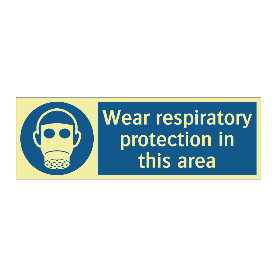 Wear respiratory protection in this area
