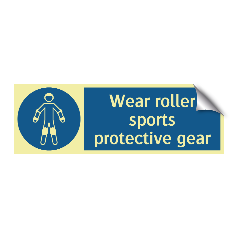 Wear roller sports protective gear