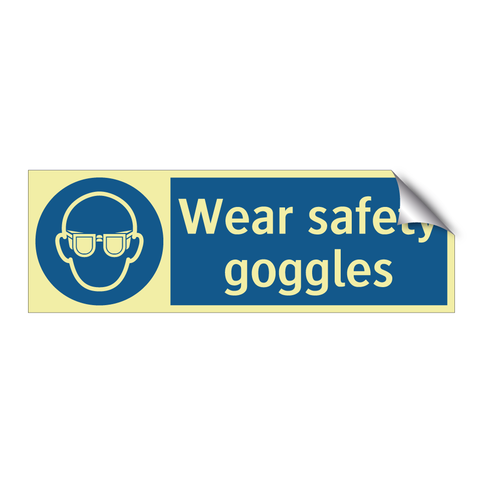 Wear safety goggles