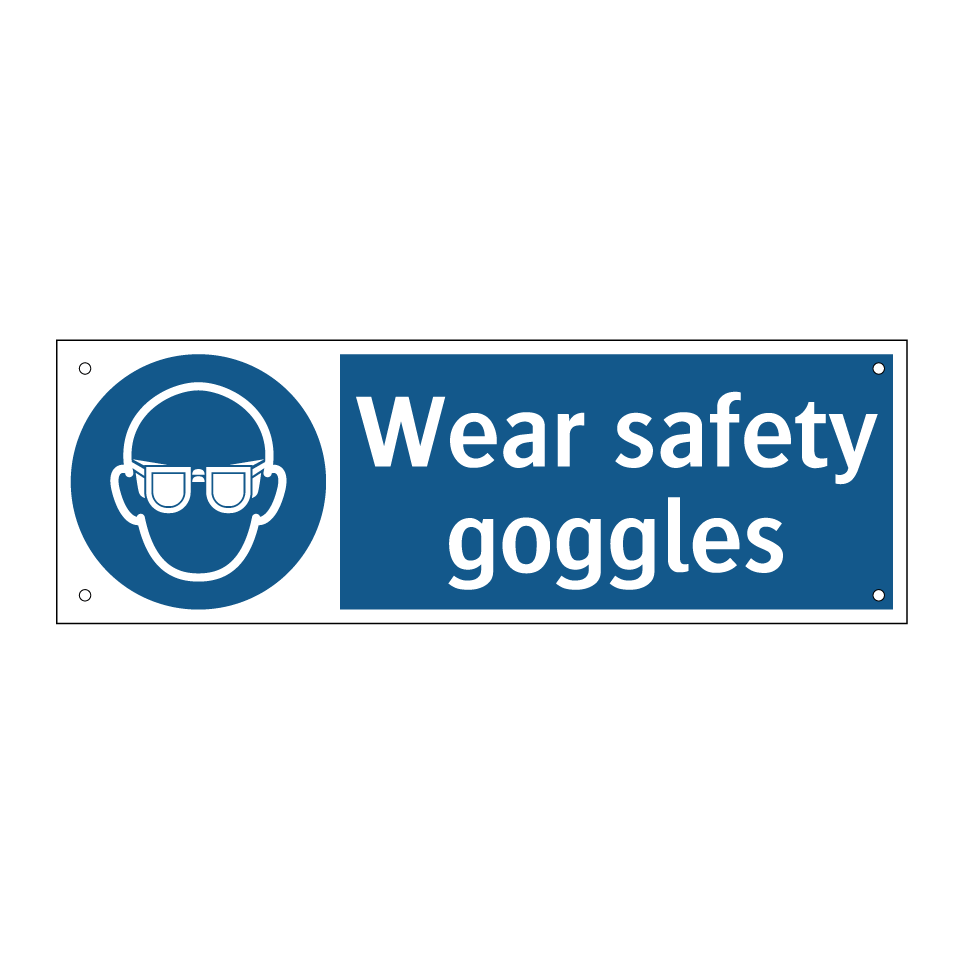 Wear safety goggles