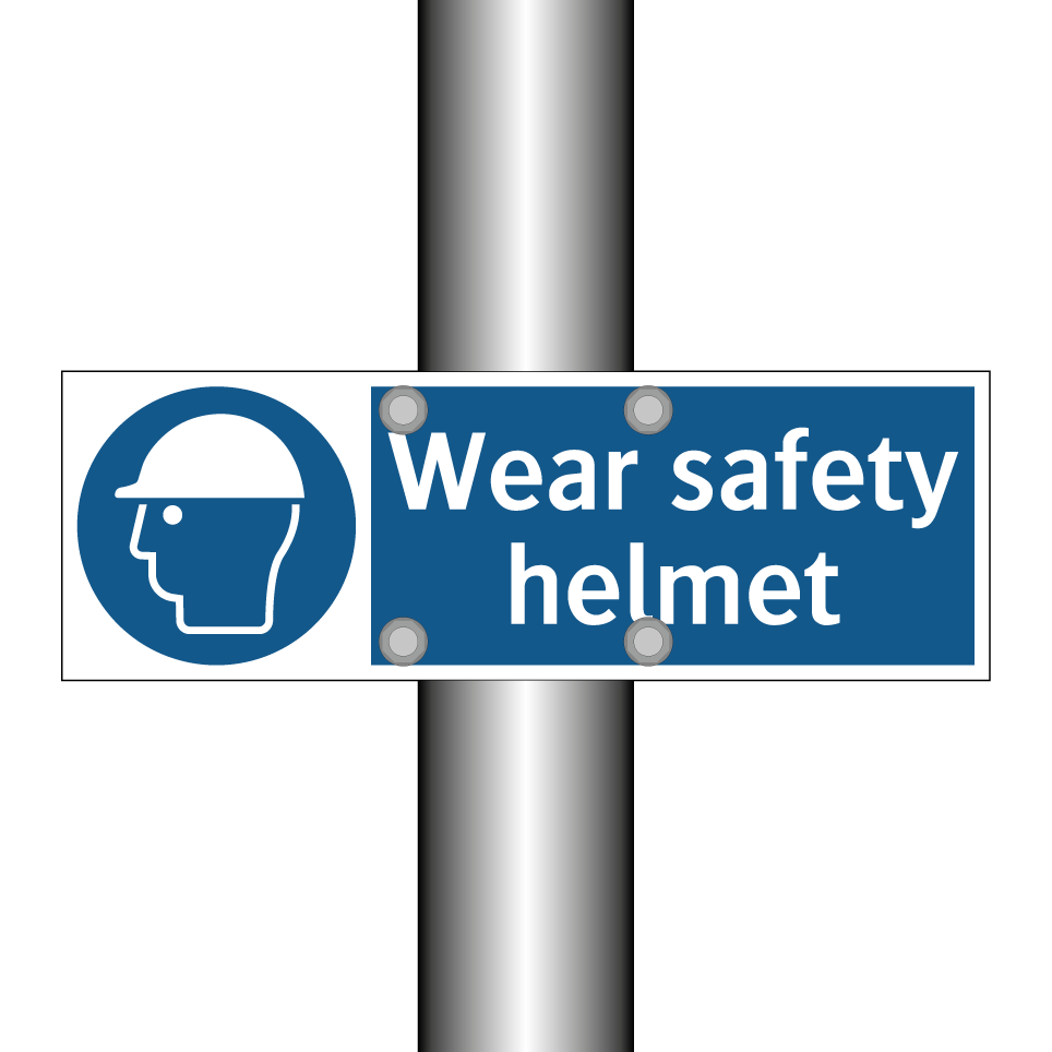 Wear safety helmet