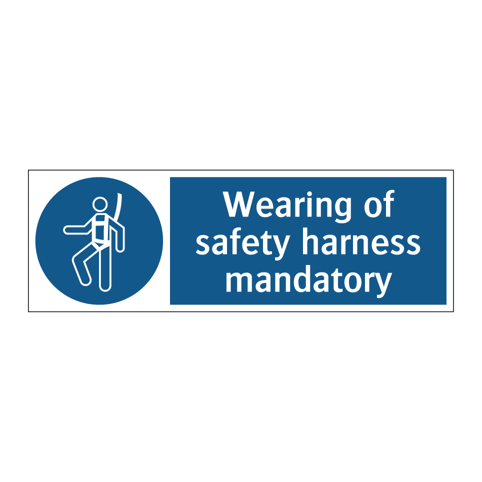 Wearing of safety harness mandatory