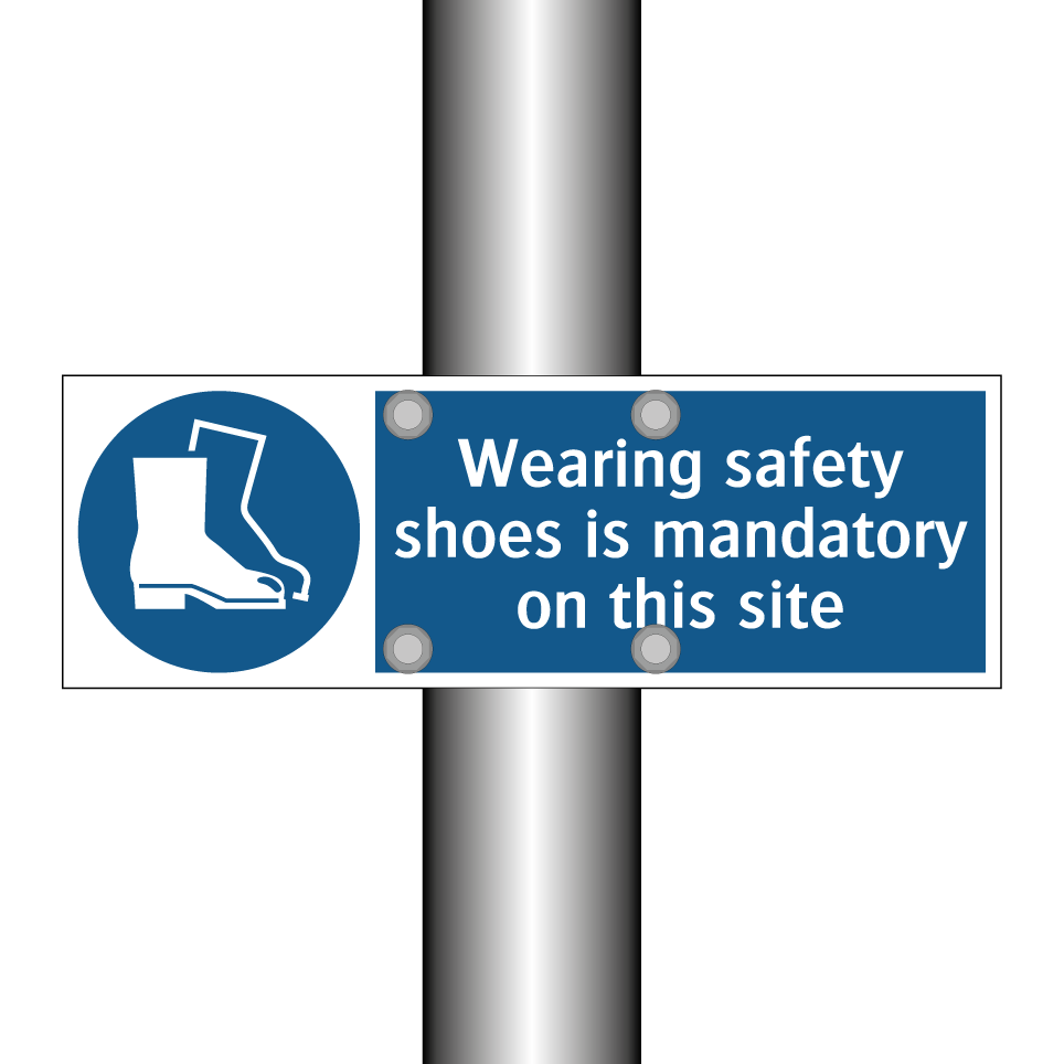 Wearing safety shoes is mandatory on this site