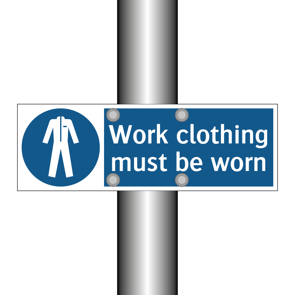 Work clothing must be worn