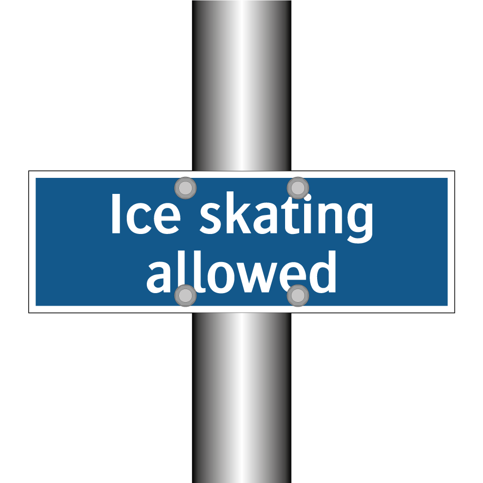 Ice skating allowed