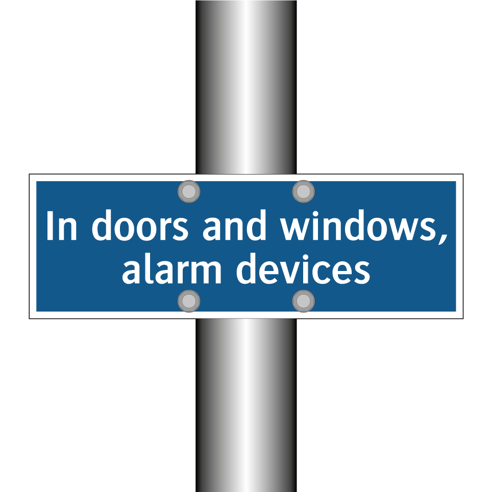 In doors and windows, alarm devices