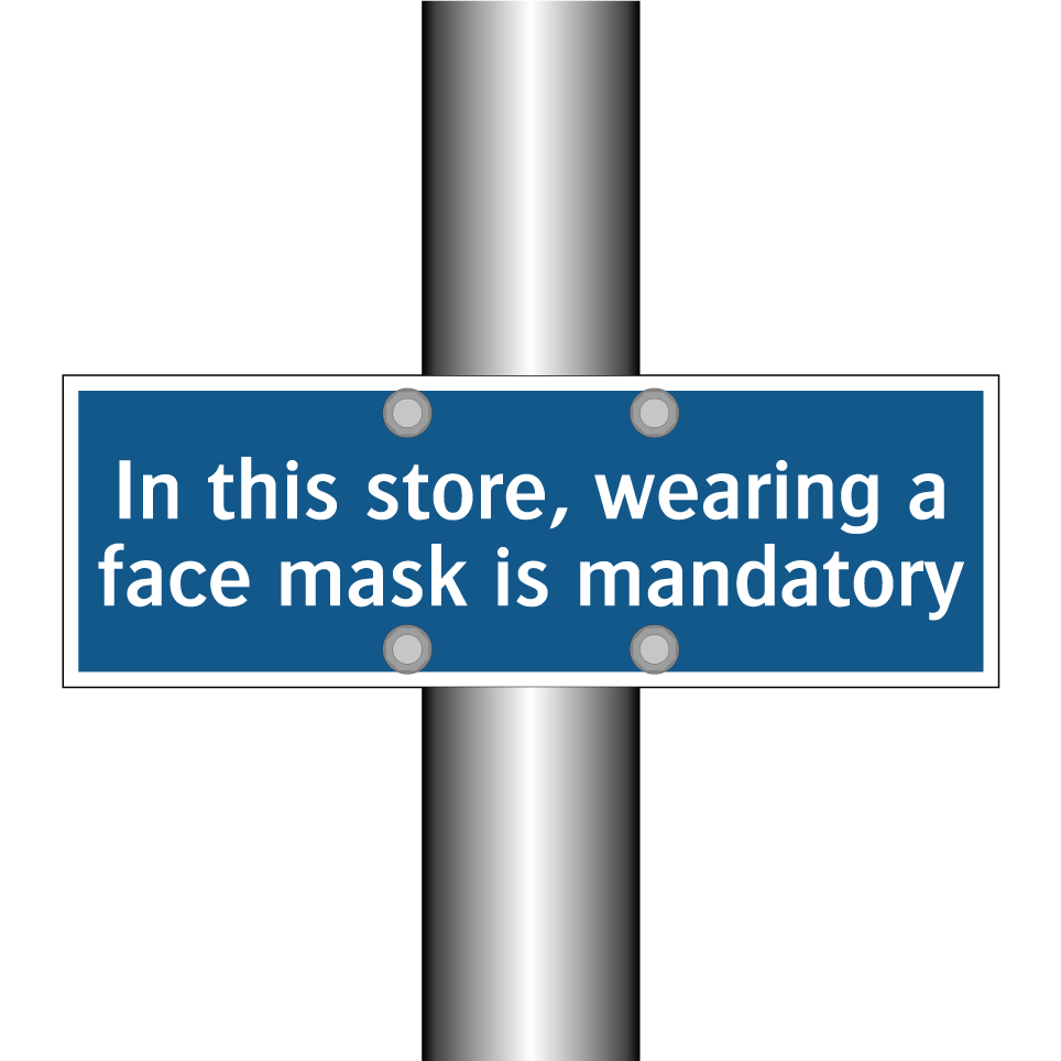 In this store, wearing a face mask is mandatory