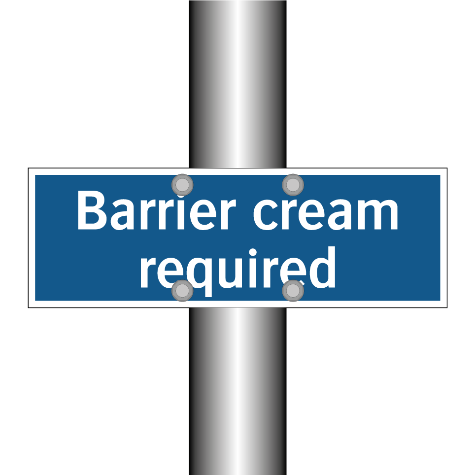 Barrier cream required
