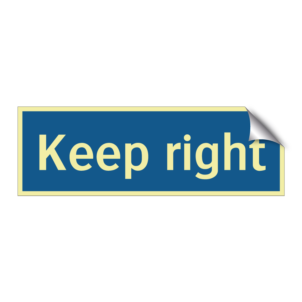Keep right