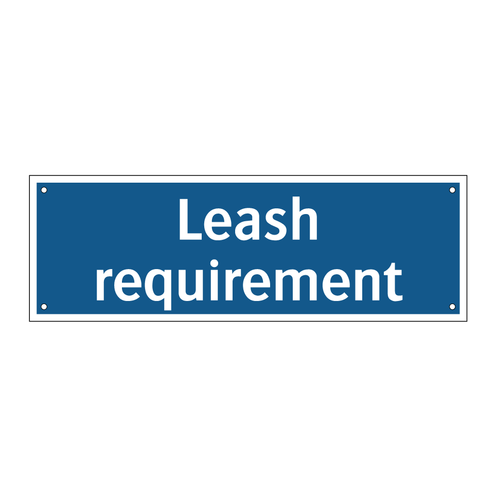 Leash requirement