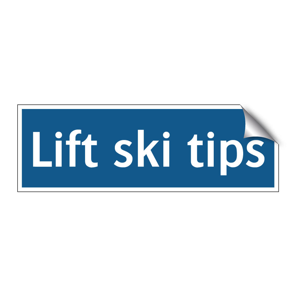 Lift ski tips