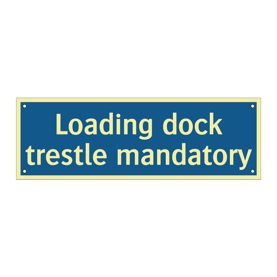 Loading dock trestle mandatory
